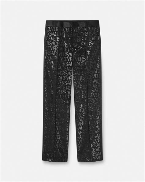 versace pacco|versace jacquard pants.